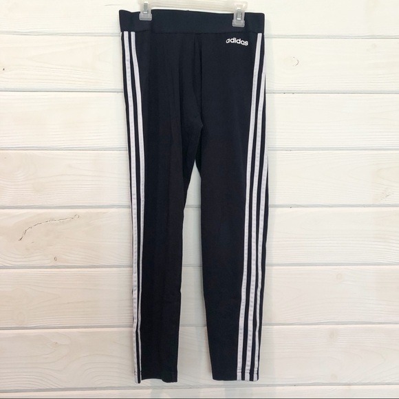 Adidas Dark Blue Leggings Girls Medium - Picture 1 of 6